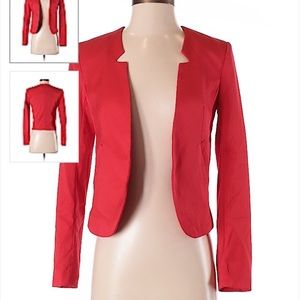 Bright Red H&M Blazer Jacket. Size 2. Like New.